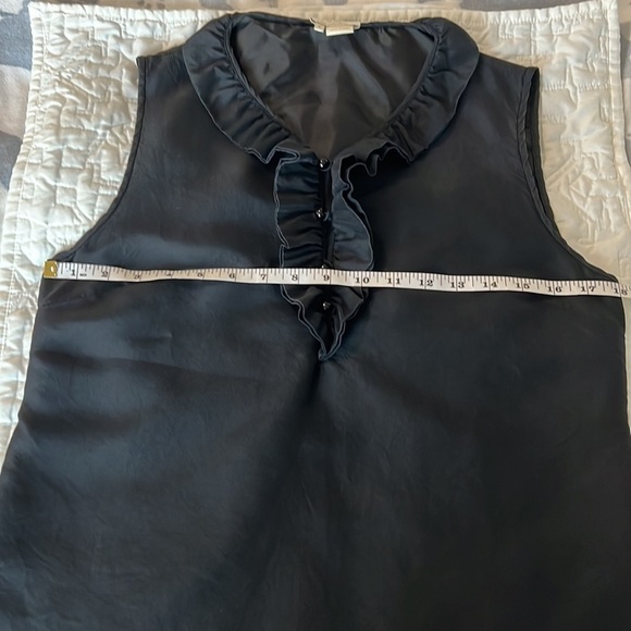 Kate Spade New York ruffle front sleeveless blouse - Picture 8 of 12